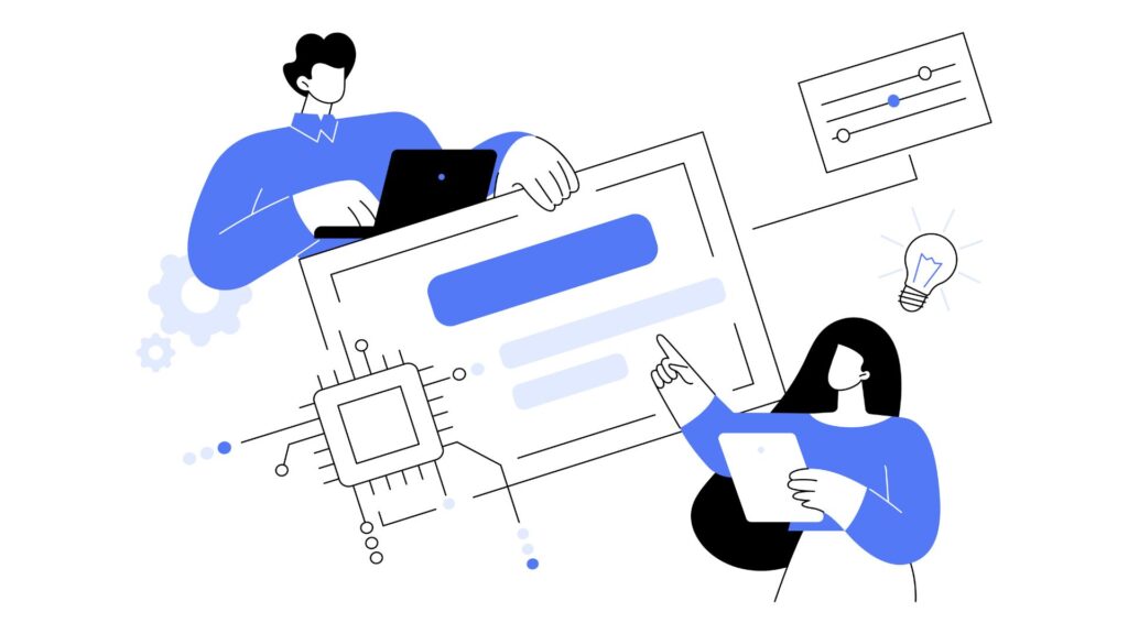 話し合いをする人のイラスト画像