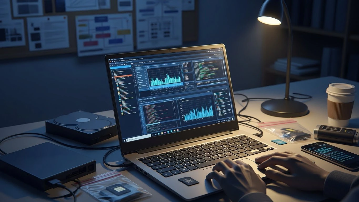 PCを操作している人の手元画像