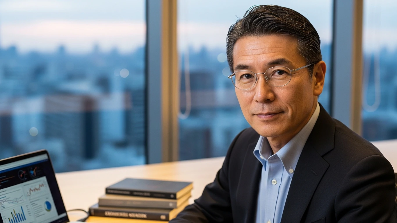 こちらを見る専門家の画像